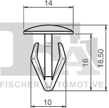 Clip, trim/protection strip 77-10009.5 - image 2