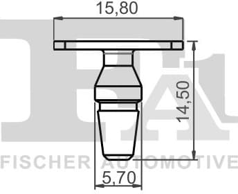 Clip, trim/protection strip 14-40071.5 - image 2