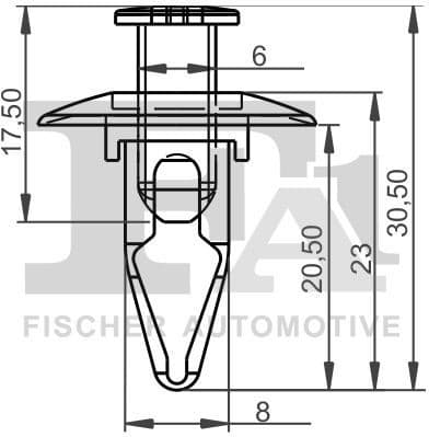 Clip, trim/protection strip 75-30010.5 - image 2