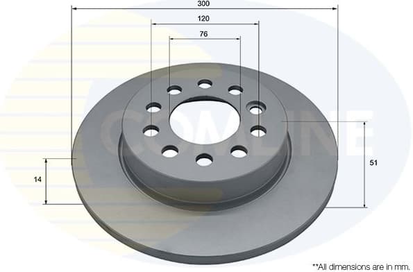 Brake Disc COATED ADC5347