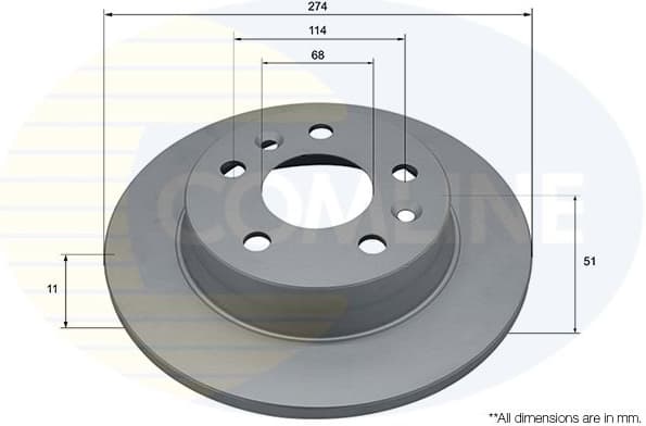 Brake Disc COATED ADC5349