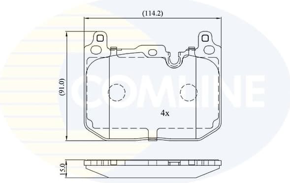Brake Pad Set, disc brake CBP03170