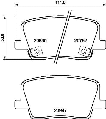 Brake Pad Set, disc brake 8DB 355 040-511 - image 4