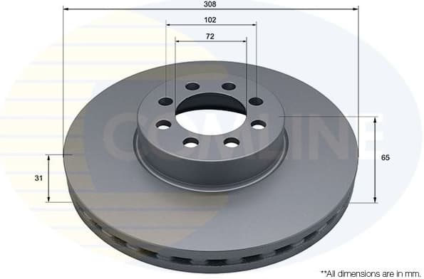Brake Disc COATED ADC5348V