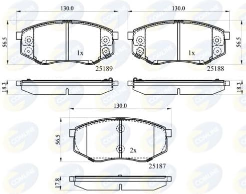 Brake pads front CBP32194
