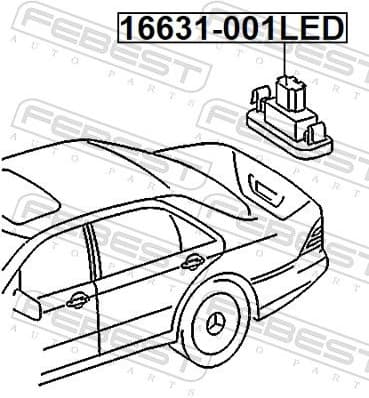Licence Plate Light 16631-001LED - image 2