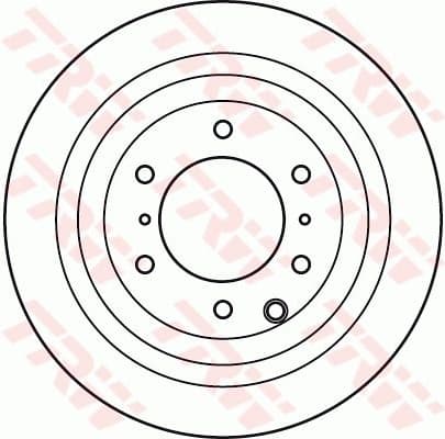 Brake Disc TRW SINGLE DF4944S - image 2