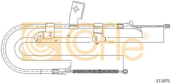 Cable Pull, parking brake 17.1071