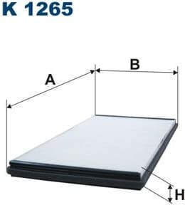 Filter, cabin air K1265