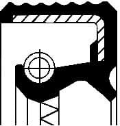 Seal differential-shaft 120 11549B - image 2