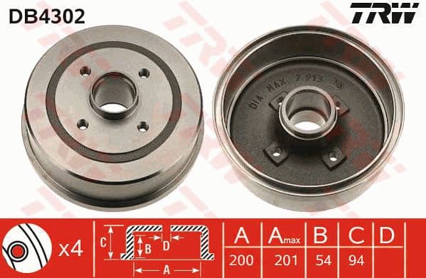 Brake Drum DB4302