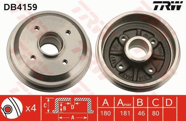 Brake Drum DB4159