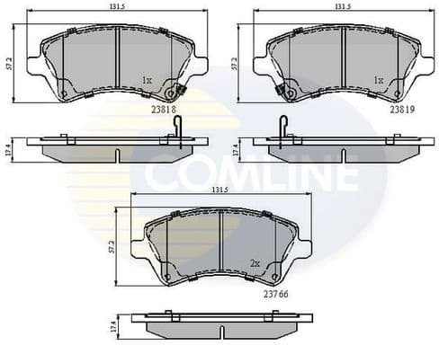 Brake pads front CBP31154