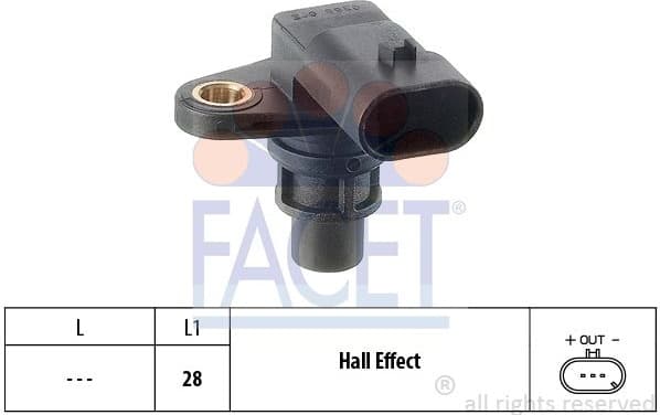 Sensor, camshaft position Made in Italy - OE Equivalent 9.0388