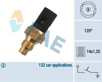 Temperature Switch, coolant warning lamp 35250