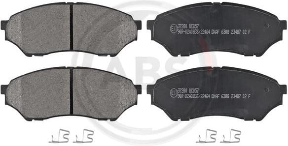 Brake Pad Set, disc brake 37200