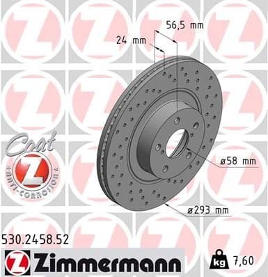 Brake Disc SPORT BRAKE DISC Z 530.2458.52