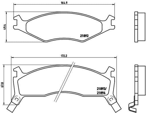 Brake Pad Set, disc brake PRIME LINE P30006