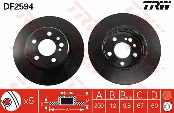 Brake Disc DF2594