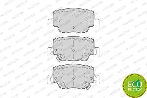 Brake pads rear, Top Quality FDB4275 - image 2