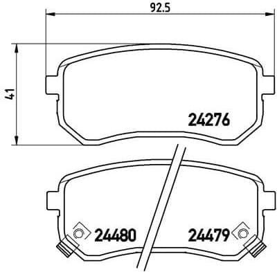 Brake Pad Set, disc brake PRIME LINE P30033