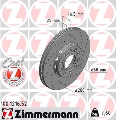 Brake Disc SPORT BRAKE DISC Z 100.1216.52