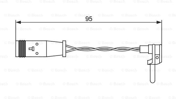 Warning Contact, brake pad wear 1987473070 - image 6