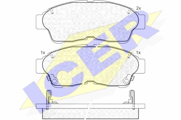 Brake pads front 181005