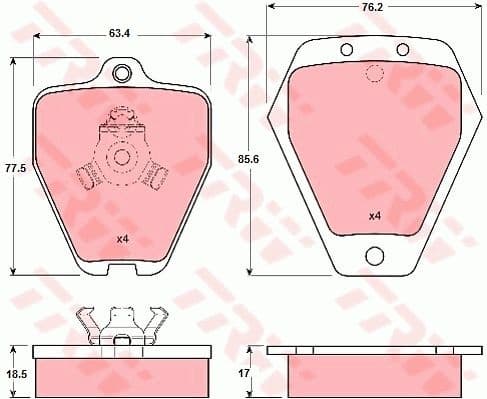 Brake Pad Set, disc brake GDB1323