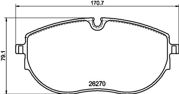 Brake Pad Set, disc brake 8DB 355 040-891