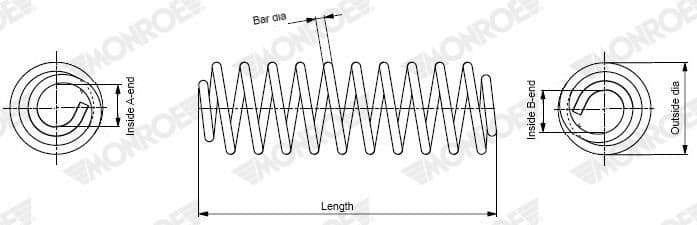 Suspension Spring MONROE SPRINGS SP4633