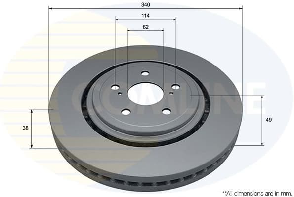 Brake Disc COATED ADC5343V