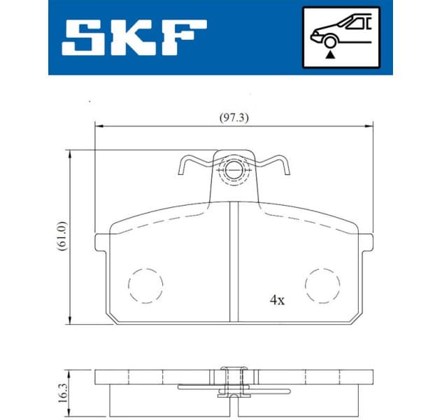 Brake Pad Set, disc brake VKBP 81392 - image 2
