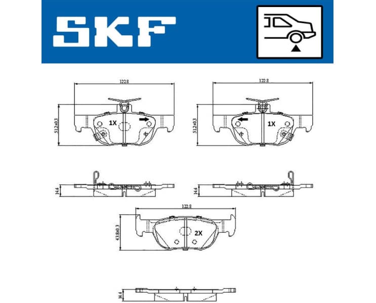 Brake Pad Set, disc brake VKBP 91333 A - image 2