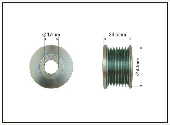 Belt Pulley, alternator 500773