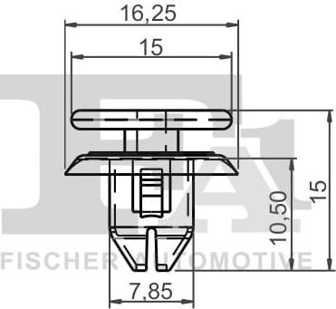 Clip, trim/protection strip 55-40011.5 - image 2