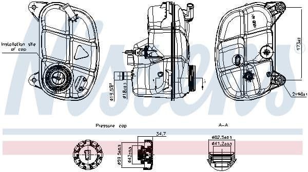 Expansion Tank, coolant ** FIRST FIT ** 996492 - image 5