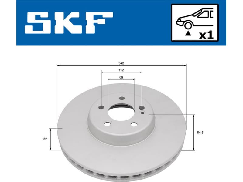 Brake Disc VKBD 81334 V1