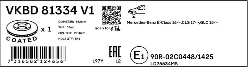 Brake Disc VKBD 81334 V1 - image 2