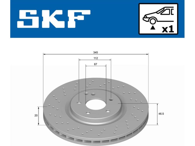 Brake Disc VKBD 80443 V1 - image 2