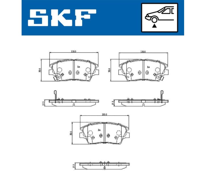 Brake Pad Set, disc brake VKBP 81374 A - image 2