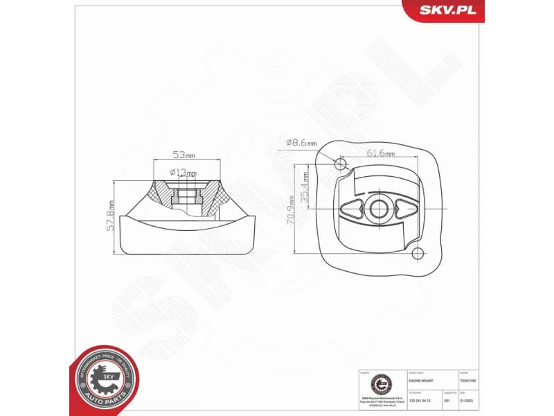 Mounting, engine 75SKV192 - image 6
