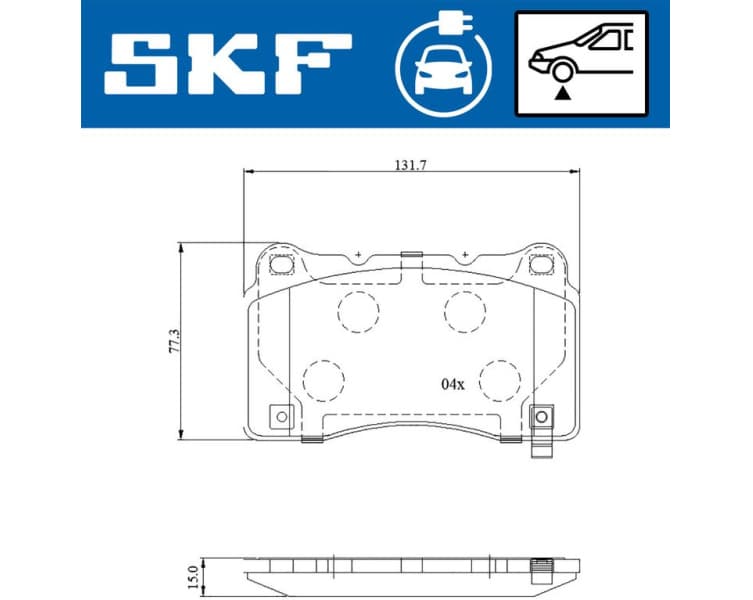 Brake Pad Set, disc brake VKBP 85006 EV - image 2