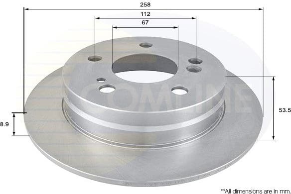 Brake discs kit rear, (2pcs) ADC1611 - image 2