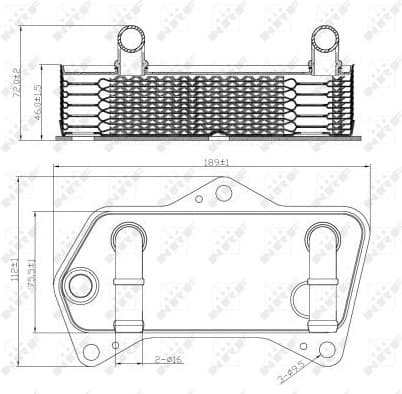 Oil Cooler, automatic transmission 31188