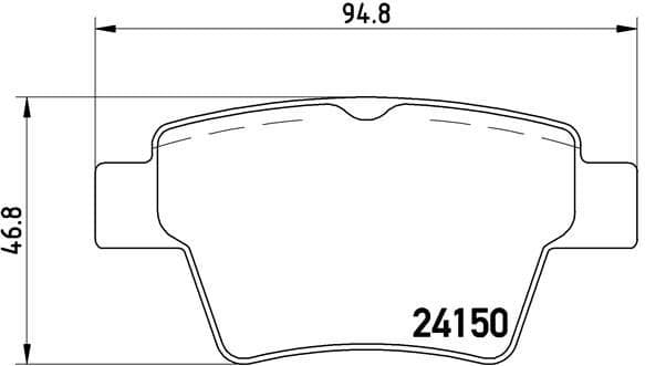 Brake Pad Set, disc brake PRIME LINE P61080