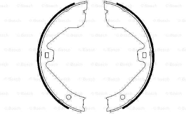 Brake Shoe Set, parking brake 0986487705 - image 2