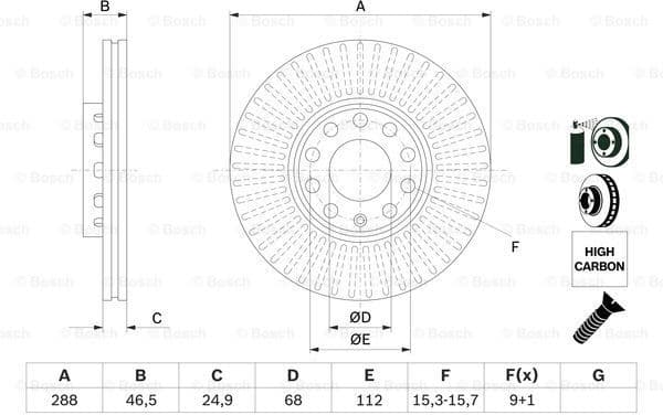 Brake Disc 0986478546 - image 5