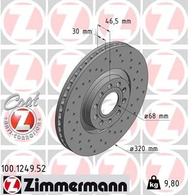 Brake Disc SPORT BRAKE DISC Z 100.1249.52