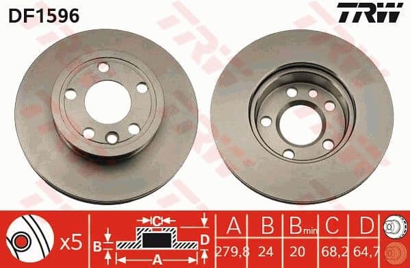 Brake Disc DF1596